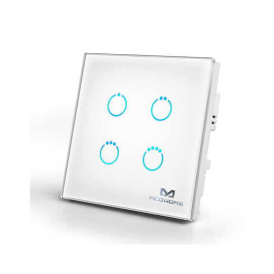 MCO Home Touch Panel 4 Gang White